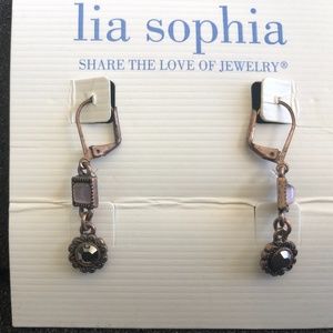 Lia Sophia Necklace and Earring set: Demure